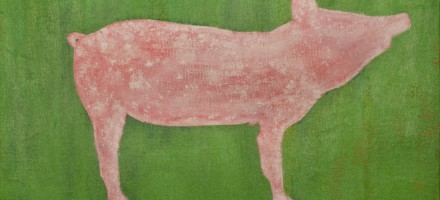 ekwetzel little green painting pig silhouette la boucherie