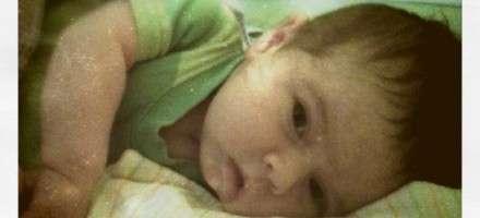 newborn asleep face closeup
