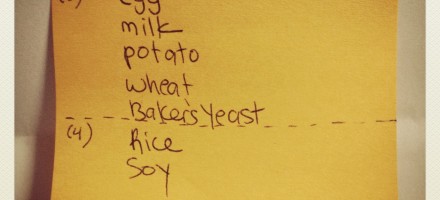 food allergies post it