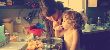 licking the pot clean
